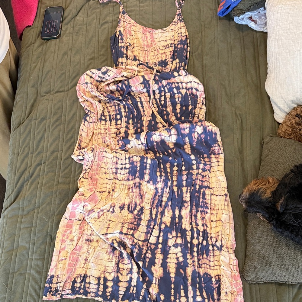 Michael Stars Multicolor Tie-Dye Mini Dress